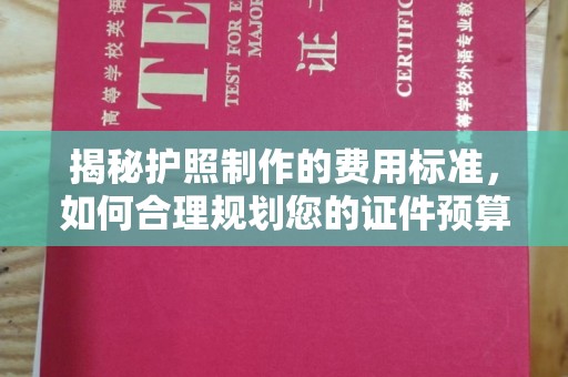 大岭山揭秘护照制作的费用标准，如何合理规划您的证件预算