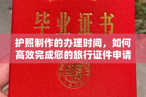 大岭山护照制作的办理时间，如何高效完成您的旅行证件申请
