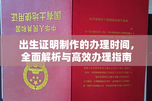 大岭山出生证明制作的办理时间，全面解析与高效办理指南