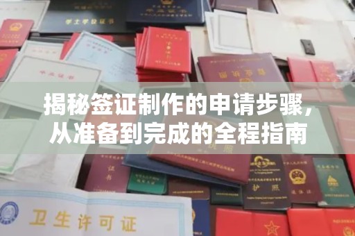 大岭山揭秘签证制作的申请步骤，从准备到完成的全程指南